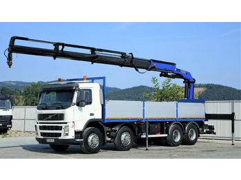 Samochód ciężarowy skrzyniowy/ Platforma Volvo FM 400 Pritsche 7,50m + Kran *8x4*!: zdjęcie 1