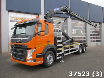 Ciężarówka hakowiec Volvo FM 410 HMF 21 ton/meter laadkraan: zdjęcie 1