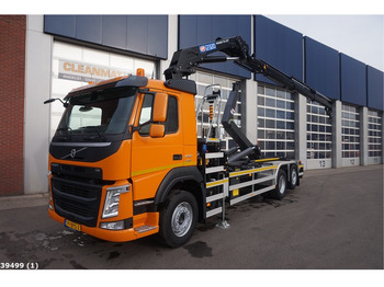 Ciężarówka hakowiec, Samochod ciężarowy z HDS Volvo FM 430 HMF 23 ton/meter laadkraan: zdjęcie 1