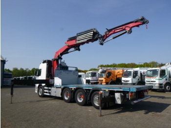 Samochód ciężarowy skrzyniowy/ Platforma, Samochod ciężarowy z HDS Volvo FM 500 8x4 + HMF 5020 K6 + Jib FJ1000 K5: zdjęcie 4