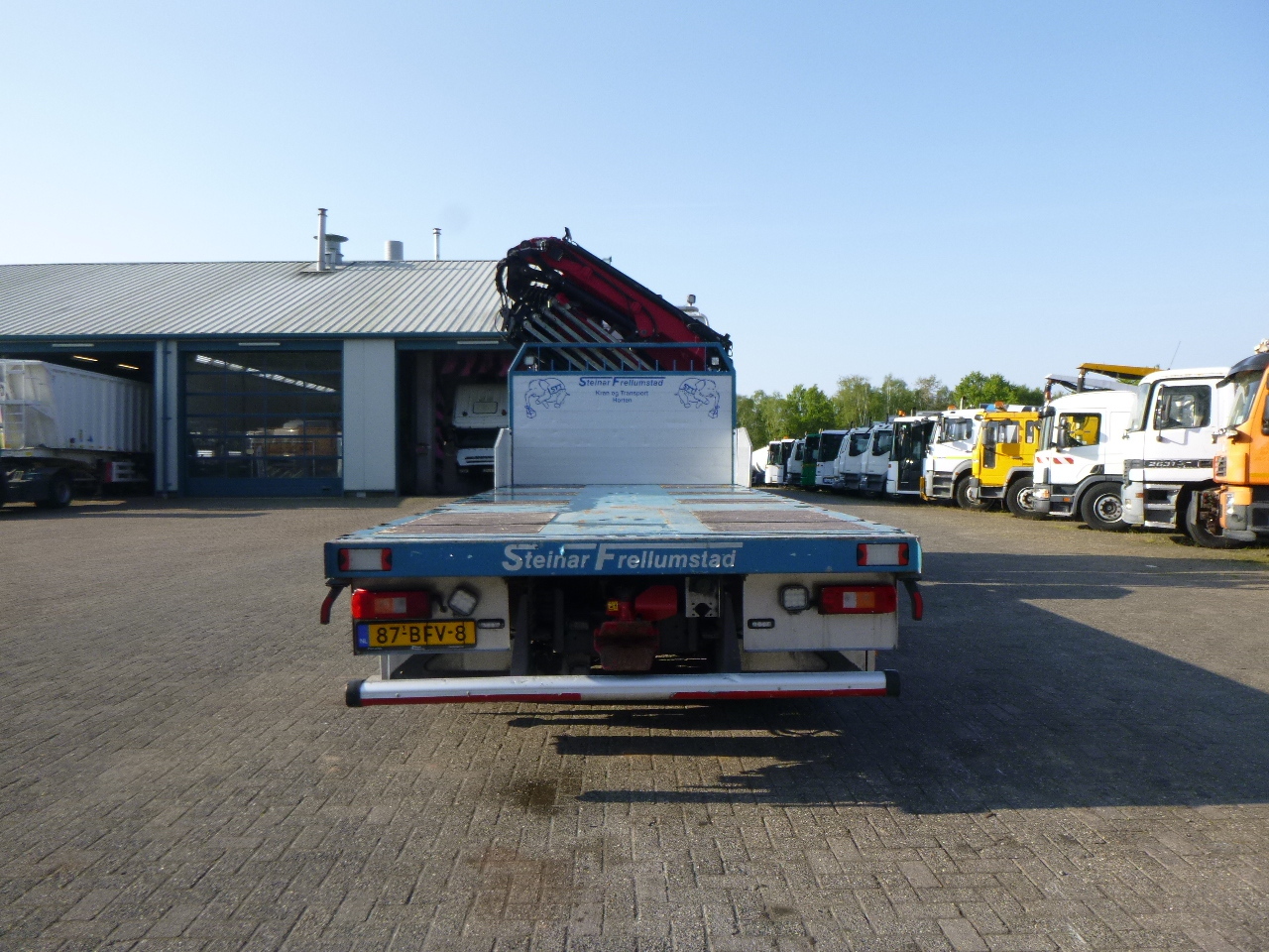 Samochód ciężarowy skrzyniowy/ Platforma, Samochod ciężarowy z HDS Volvo FM 500 8x4 + HMF 5020 K6 + Jib FJ1000 K5: zdjęcie 12