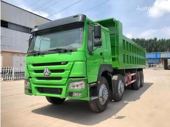 HOWO 8x4 drive 12 wheeled tipper truck green color sinotruk dumper - wywrotka