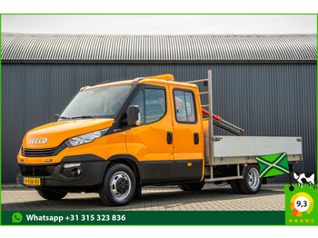 Samochód dostawczy skrzyniowy, Samochód dostawczy doka Iveco Daily 35C15 3.0 | 150 PK | Open Laadbak met kraan | Luchtgeveerd | A/C | Cruise: zdjęcie 1