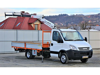Samochód dostawczy skrzyniowy Iveco Daily 35C18 Pritsche 4,50m + Kran * Topzustand!: zdjęcie 1
