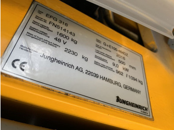 Wózek widłowy elektryczny Jungheinrich EFG316: zdjęcie 4