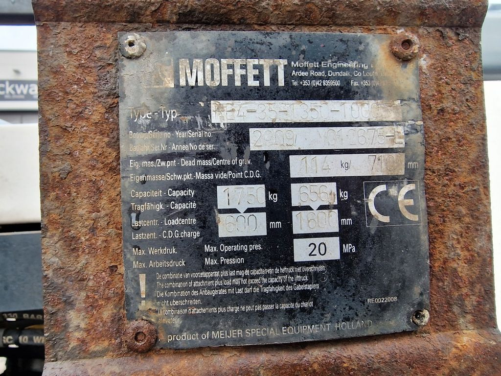 Wózek widłowy podwieszany Moffett M4 20.1 Mitnahmestapler / 2009: zdjęcie 18