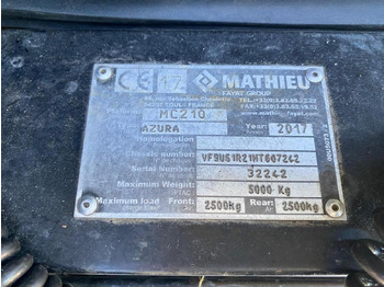 Zamiatarka uliczna Mathieu Azura MC210: zdjęcie 5