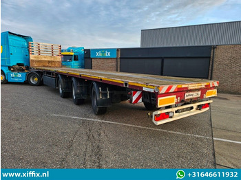 Naczepa platforma/ Burtowa Meusburger 3-ass. Vlakke uitschuifbare oplegger / 3x gestuurd: zdjęcie 4