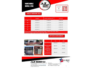 Nowy Rampa załadunkowa Loading Ramp with with hydraulic tilting bridge -  AZ RAMP - STAR- 8T. 8 ton capacity: zdjęcie 3