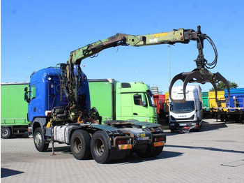 Ciągnik siodłowy Scania R420, 6x4, EURO 3, HYDRAULIC ARM LOGLIFT F135ZT94A, LIGHTS: zdjęcie 5