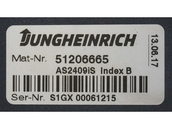ECU do Urządzeń transportu wewnętrznego Jungheinrich 51206665 | Rij/hef regeling Drive/lift controller AS2409 i S Index: zdjęcie 2 ECU do Urządzeń transportu wewnętrznego Jungheinrich 51206665 | Rij/hef regeling Drive/lift controller AS2409 i S Index: zdjęcie 2