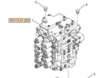 Zawór hydrauliczny CASE
