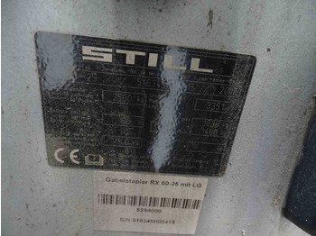 Wózek widłowy STILL RX60-25 FORKLIFT: zdjęcie 5 Wózek widłowy STILL RX60-25 FORKLIFT: zdjęcie 5