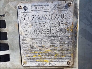 Zbiornik magazynowy OTTO 1000 liter dieseltank IBC Gegalvaniseerd as New !: zdjęcie 4