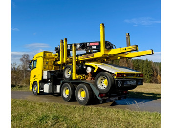 Samochód do drewna, Samochod ciężarowy z HDS SCANIA R650: zdjęcie 4