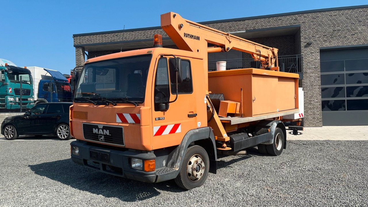 MAN 8.113 Steiger Hubarbeitsbühne Ruthmann MAN 8.113 Steiger Hubarbeitsbühne Ruthmann - Podnośnik koszowy w samochody ciężarowe, Samochód dostawczy: zdjęcie 2 MAN 8.113 Steiger Hubarbeitsbühne Ruthmann MAN 8.113 Steiger Hubarbeitsbühne Ruthmann - Podnośnik koszowy w samochody ciężarowe, Samochód dostawczy: zdjęcie 2