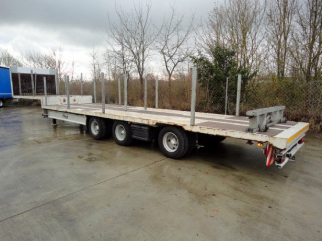 Naczepa niskopodwoziowa dla transportowania ciężkiego sprzętu 3 Achs 3 Achs Satteltieflader Platofür Fertigteile, Baumaschinen oder Container: zdjęcie 1