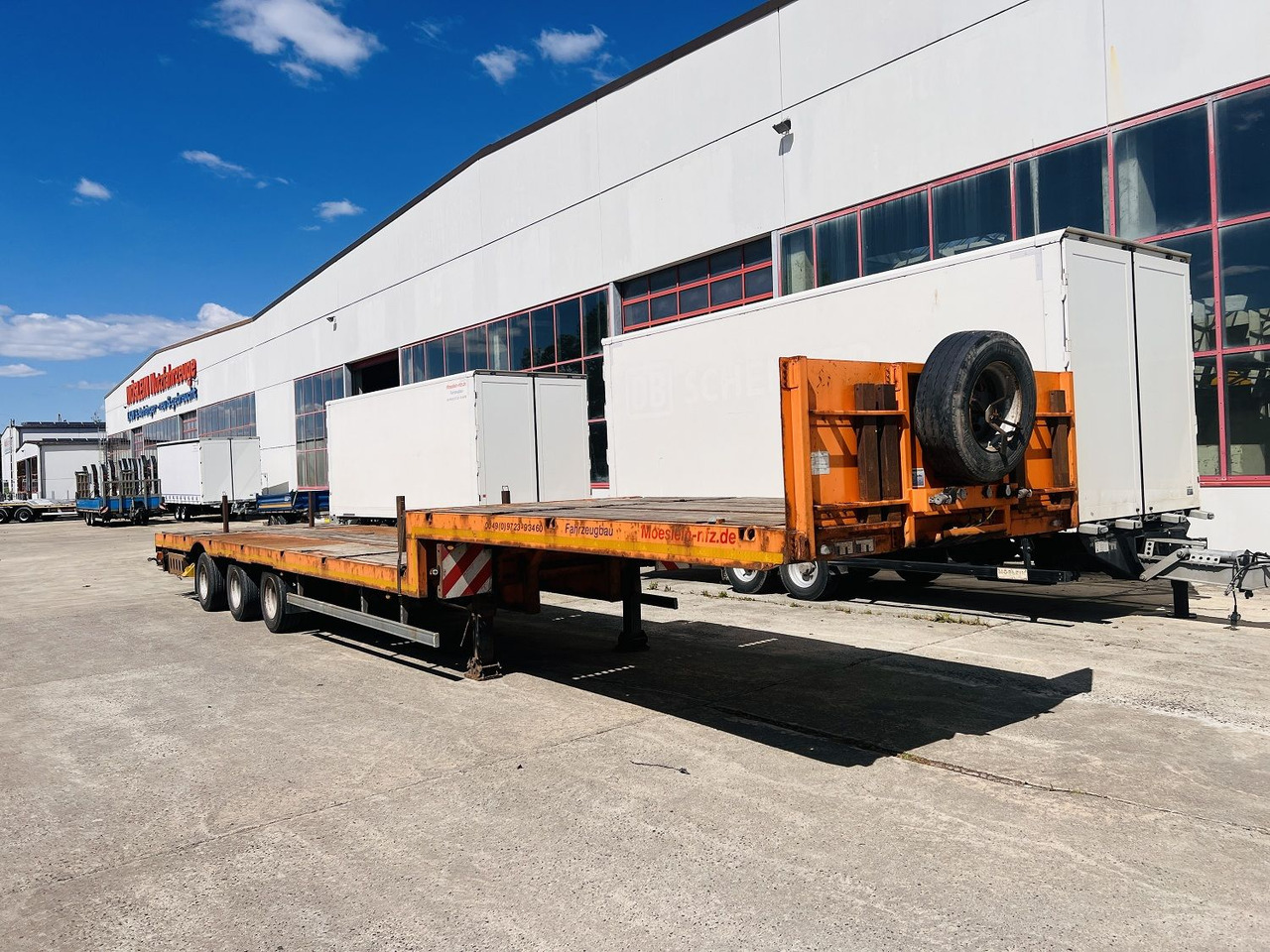 Möslein STO 3 Schwebheim 3 Achs Satteltieflader Plato 45 t GGfür Fertigteile, Baumaschinen oder Container - Naczepa niskopodwoziowa: zdjęcie 3 Möslein STO 3 Schwebheim 3 Achs Satteltieflader Plato 45 t GGfür Fertigteile, Baumaschinen oder Container - Naczepa niskopodwoziowa: zdjęcie 3