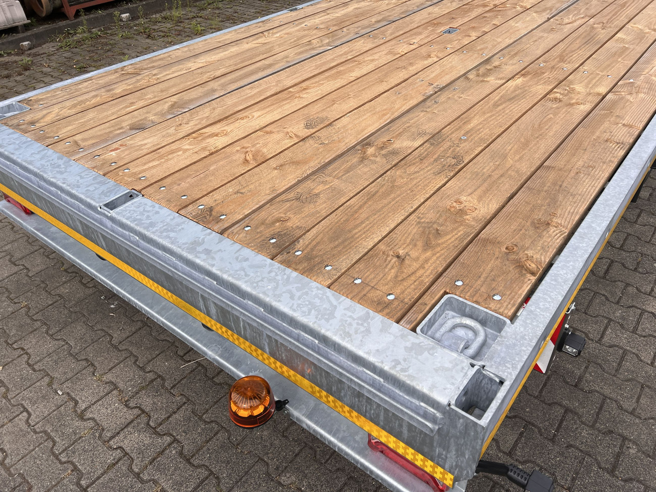 Nowy Przyczepa platforma/ Skrzyniowa Möslein THT 14-G 7,20 L ausziehbar  13,9 t Tandemanhänger- Tieflader, ausziehbarLuftgefedert: zdjęcie 11