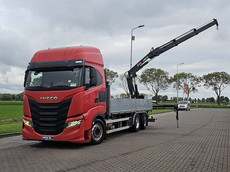 Iveco S-WAY AS260S46 6X2-4 HIAB 155-E2 - Samochód ciężarowy skrzyniowy/ Platforma, Samochod ciężarowy z HDS: zdjęcie 2 Iveco S-WAY AS260S46 6X2-4 HIAB 155-E2 - Samochód ciężarowy skrzyniowy/ Platforma, Samochod ciężarowy z HDS: zdjęcie 2