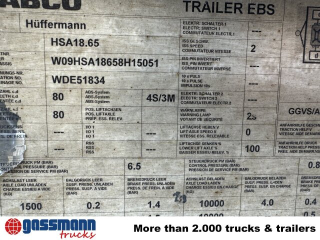 Hüffermann HSA 18.65 Schlittenabroller - Przyczepa do hakowca/ Bramowca: zdjęcie 5 Hüffermann HSA 18.65 Schlittenabroller - Przyczepa do hakowca/ Bramowca: zdjęcie 5