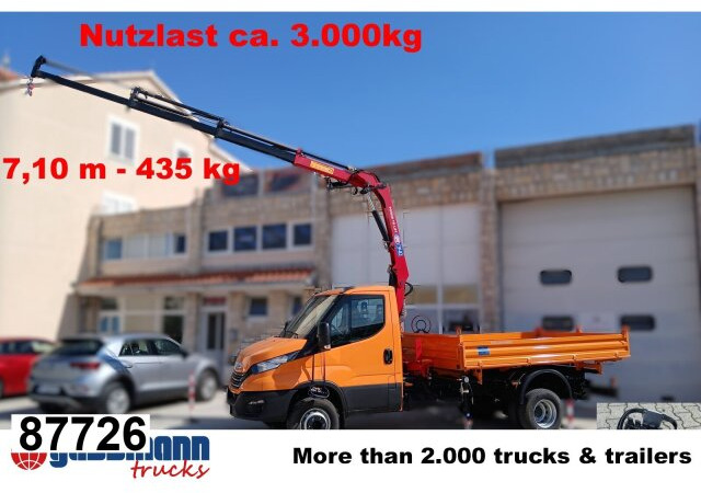 Iveco Daily 70C18H 4x2 mit Kran HMF 340-K3, Funk - Wywrotka, Samochod ciężarowy z HDS: zdjęcie 1 Iveco Daily 70C18H 4x2 mit Kran HMF 340-K3, Funk - Wywrotka, Samochod ciężarowy z HDS: zdjęcie 1