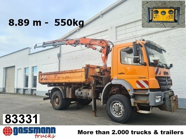 Mercedes-Benz Axor 1828 AK 4x4, Winterdienstausstattung, Kran - Wywrotka, Samochod ciężarowy z HDS: zdjęcie 1 Mercedes-Benz Axor 1828 AK 4x4, Winterdienstausstattung, Kran - Wywrotka, Samochod ciężarowy z HDS: zdjęcie 1