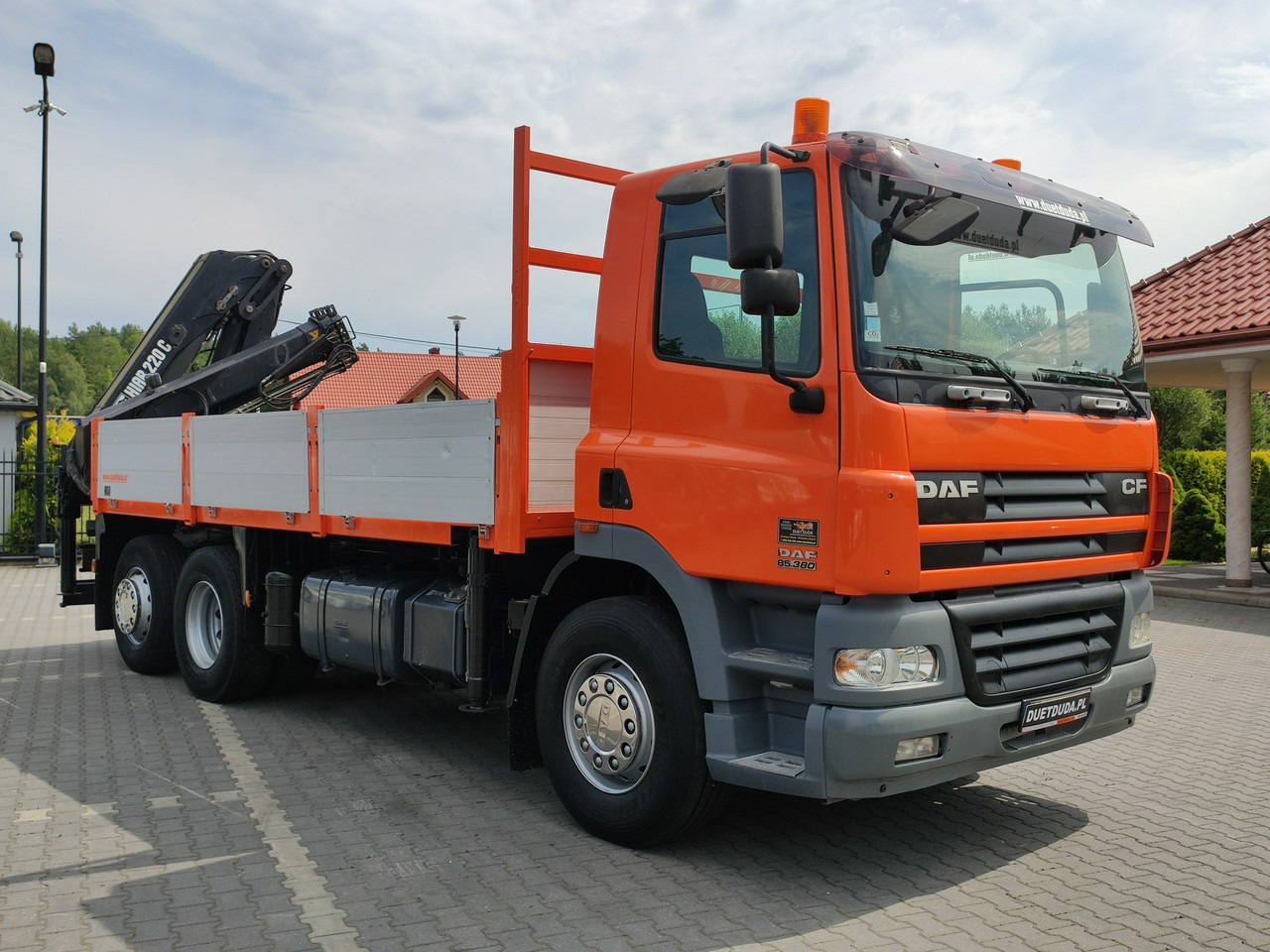 DAF CF 85.380 6x2 Oś Skrętna Skrzynia HDS HIAB 220C + Pilot - Samochód ciężarowy skrzyniowy/ Platforma, Samochod ciężarowy z HDS: zdjęcie 4 DAF CF 85.380 6x2 Oś Skrętna Skrzynia HDS HIAB 220C + Pilot - Samochód ciężarowy skrzyniowy/ Platforma, Samochod ciężarowy z HDS: zdjęcie 4