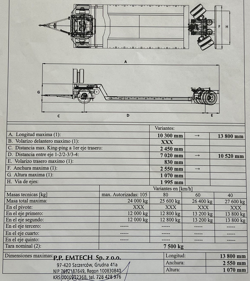 EMTECH PCN 18 PNZ-S Tiefbett zagłębiana Rozsuwana UNIKAT JAK NOWA - Przyczepa niskopodwoziowa: zdjęcie 5 EMTECH PCN 18 PNZ-S Tiefbett zagłębiana Rozsuwana UNIKAT JAK NOWA - Przyczepa niskopodwoziowa: zdjęcie 5