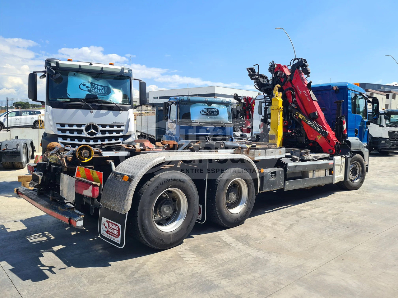 Camión MAN + Epsilon M120Z3 + Gancho Palfinger 20T - Ciężarówka hakowiec, Samochod ciężarowy z HDS: zdjęcie 2 Camión MAN + Epsilon M120Z3 + Gancho Palfinger 20T - Ciężarówka hakowiec, Samochod ciężarowy z HDS: zdjęcie 2