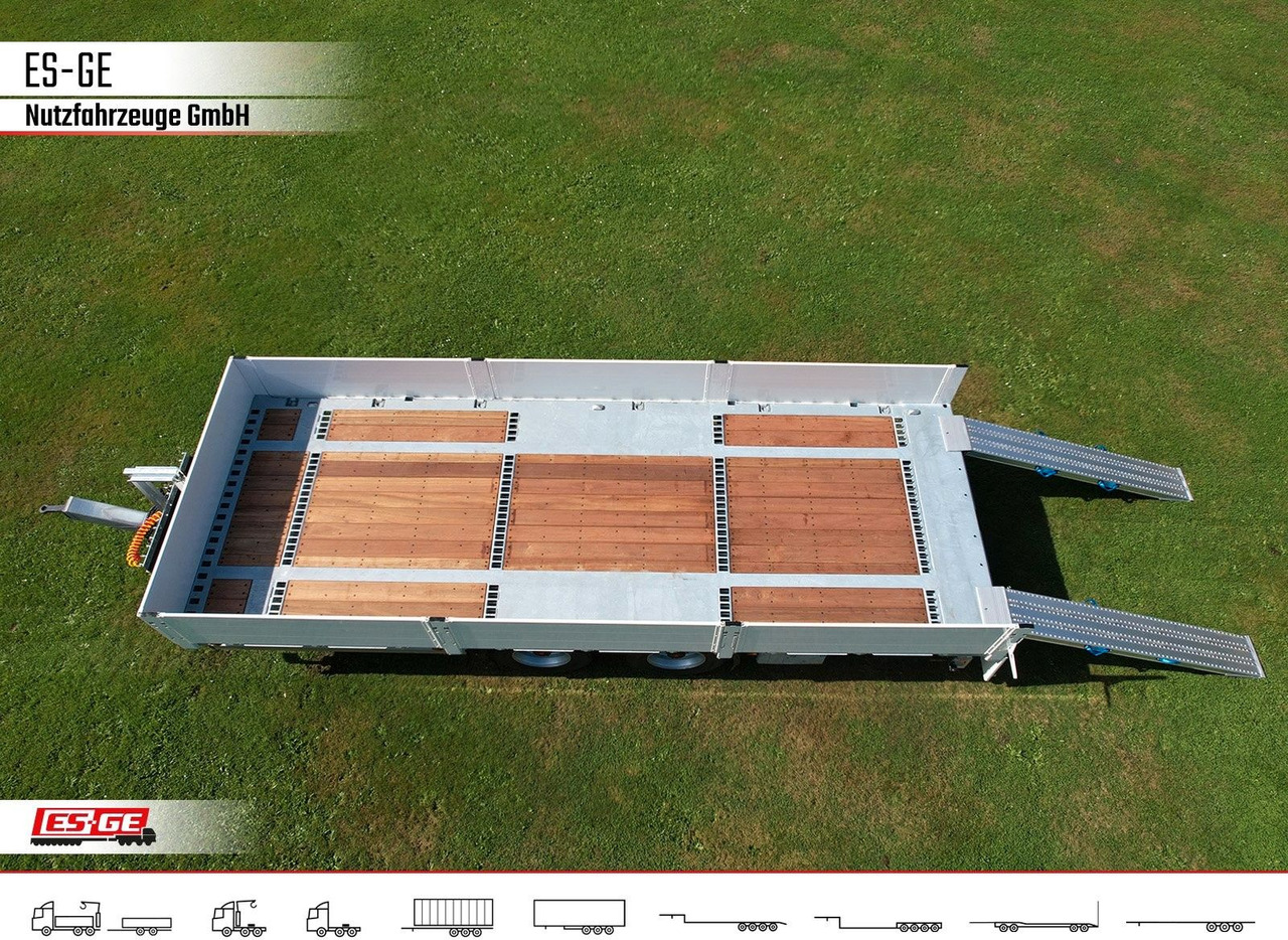 ES-GE Tandem-Anhänger Bordwände, CV, Rungen - Przyczepa platforma/ Skrzyniowa: zdjęcie 5 ES-GE Tandem-Anhänger Bordwände, CV, Rungen - Przyczepa platforma/ Skrzyniowa: zdjęcie 5