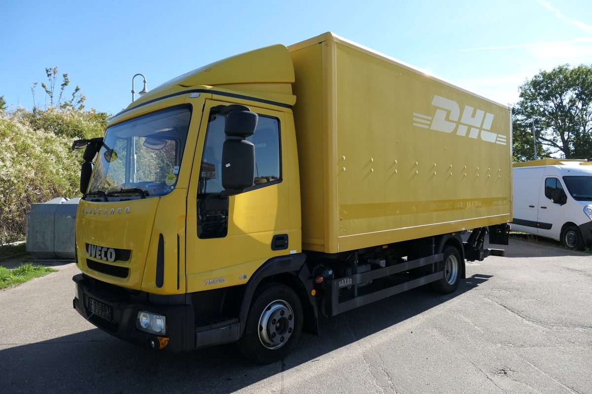 IVECO EuroCargo ML 75 E 16 P LBW LUFT AUTOMATIK COC EU - Dostawczy kontener: zdjęcie 1 IVECO EuroCargo ML 75 E 16 P LBW LUFT AUTOMATIK COC EU - Dostawczy kontener: zdjęcie 1