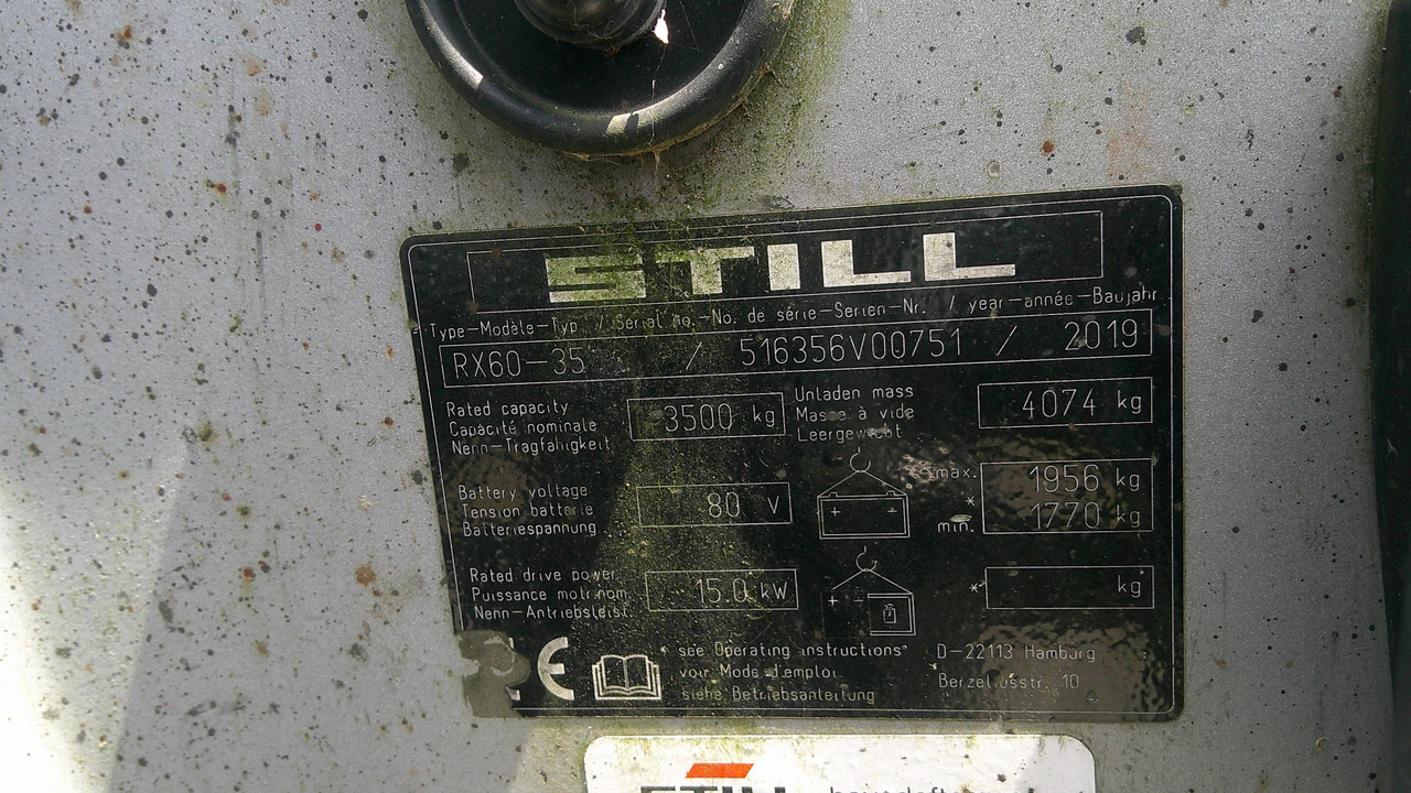 STILL RX60-35 - Wózek widłowy elektryczny: zdjęcie 2 STILL RX60-35 - Wózek widłowy elektryczny: zdjęcie 2