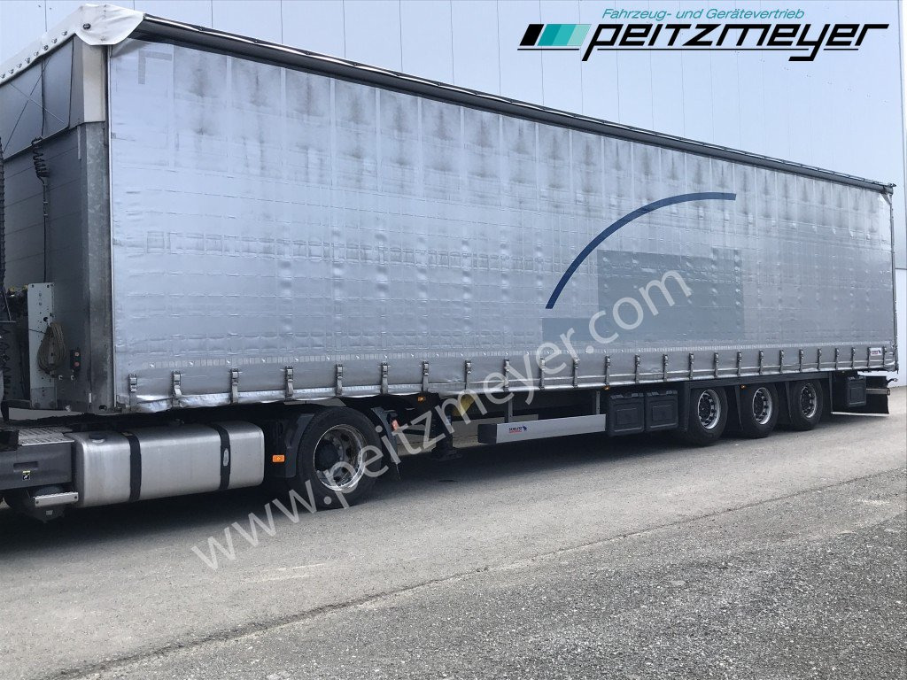 SCHMITZ 3 Achs Pritschenauflieger SCS 24/L-13.62 Mega, Power-Curtain Jumbo, Edscha, RSAB, - Naczepa plandeka: zdjęcie 4 SCHMITZ 3 Achs Pritschenauflieger SCS 24/L-13.62 Mega, Power-Curtain Jumbo, Edscha, RSAB, - Naczepa plandeka: zdjęcie 4