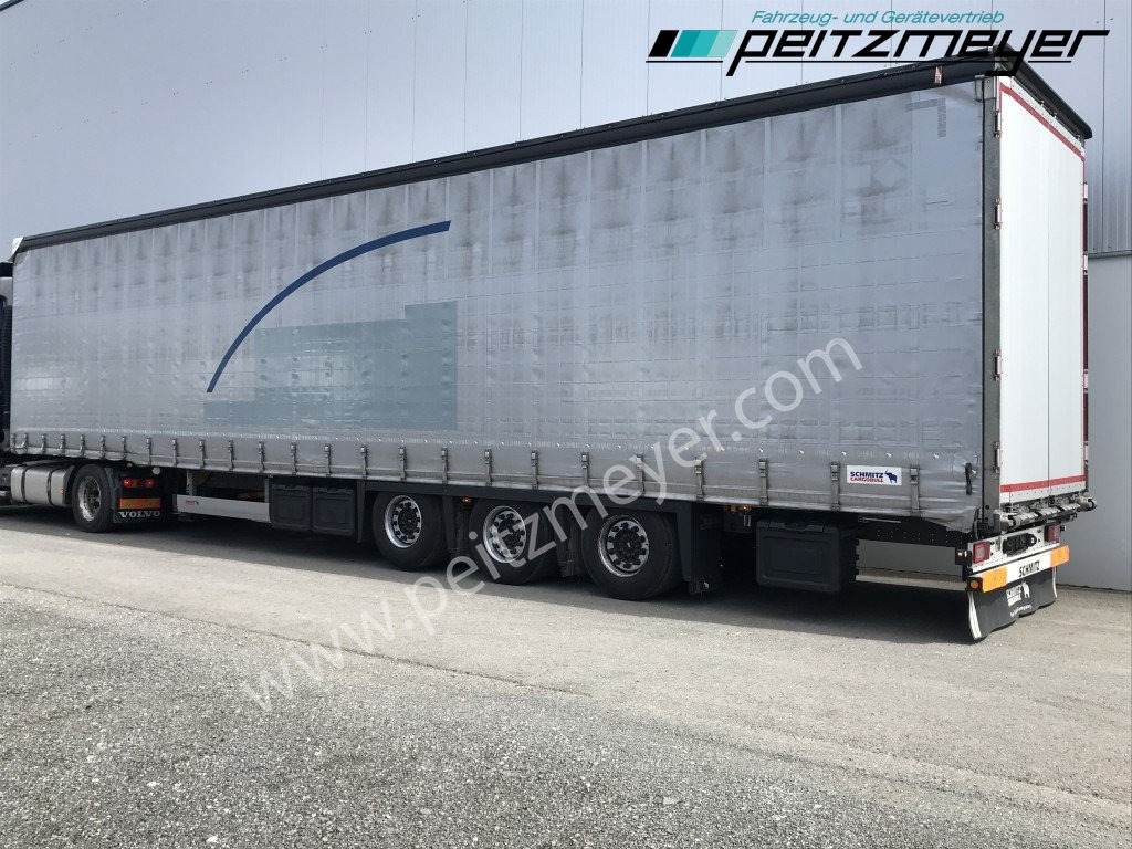 SCHMITZ 3 Achs Pritschenauflieger SCS 24/L-13.62 Mega, Power-Curtain Jumbo, Edscha, RSAB, - Naczepa plandeka: zdjęcie 2 SCHMITZ 3 Achs Pritschenauflieger SCS 24/L-13.62 Mega, Power-Curtain Jumbo, Edscha, RSAB, - Naczepa plandeka: zdjęcie 2