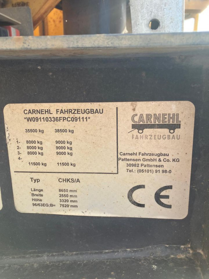 CARNEHL Kippauflieger CHKS A Kippauflieger - Naczepa wywrotka: zdjęcie 5 CARNEHL Kippauflieger CHKS A Kippauflieger - Naczepa wywrotka: zdjęcie 5