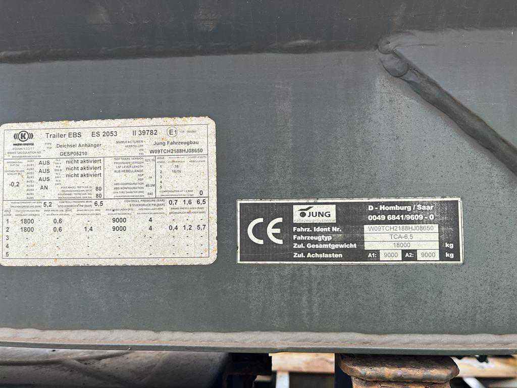 JUNG,R. JUNG,R. Containeranhänger Containeranhänger TCA 6,5 Apollo Abrollanhänger - Przyczepa do hakowca/ Bramowca: zdjęcie 4 JUNG,R. JUNG,R. Containeranhänger Containeranhänger TCA 6,5 Apollo Abrollanhänger - Przyczepa do hakowca/ Bramowca: zdjęcie 4