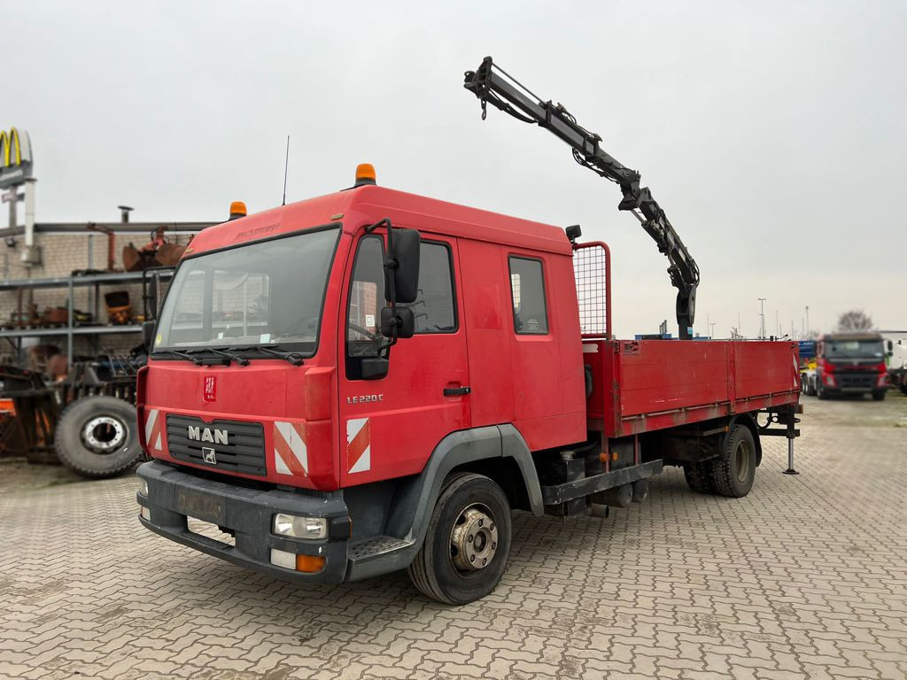 MAN LE 12.225 LC Pritsche Heckkran 6 Zylinder Doka Topzust - Samochód ciężarowy skrzyniowy/ Platforma, Samochod ciężarowy z HDS: zdjęcie 5 MAN LE 12.225 LC Pritsche Heckkran 6 Zylinder Doka Topzust - Samochód ciężarowy skrzyniowy/ Platforma, Samochod ciężarowy z HDS: zdjęcie 5