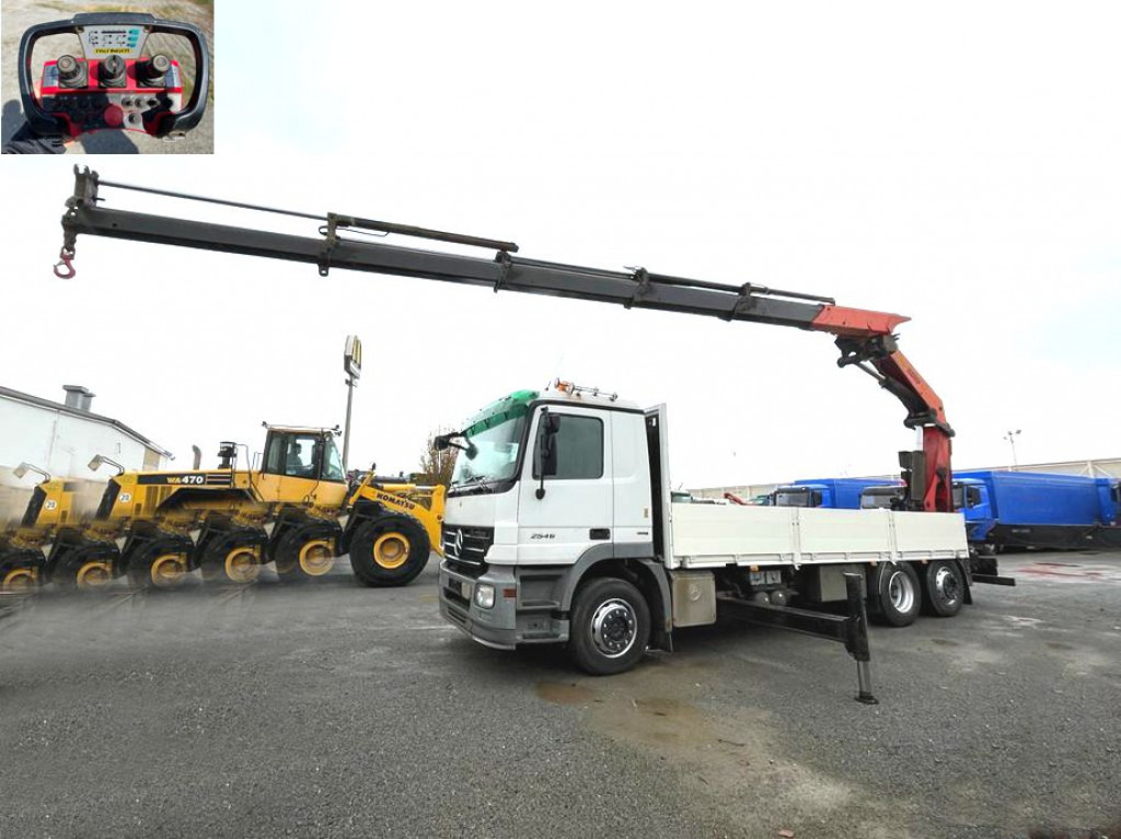 MERCEDES-BENZ Actros 2546 L 6x2 Pritsche Heckkran Palfinger PK 44.002+Winde - Samochód ciężarowy skrzyniowy/ Platforma, Samochod ciężarowy z HDS: zdjęcie 1 MERCEDES-BENZ Actros 2546 L 6x2 Pritsche Heckkran Palfinger PK 44.002+Winde - Samochód ciężarowy skrzyniowy/ Platforma, Samochod ciężarowy z HDS: zdjęcie 1