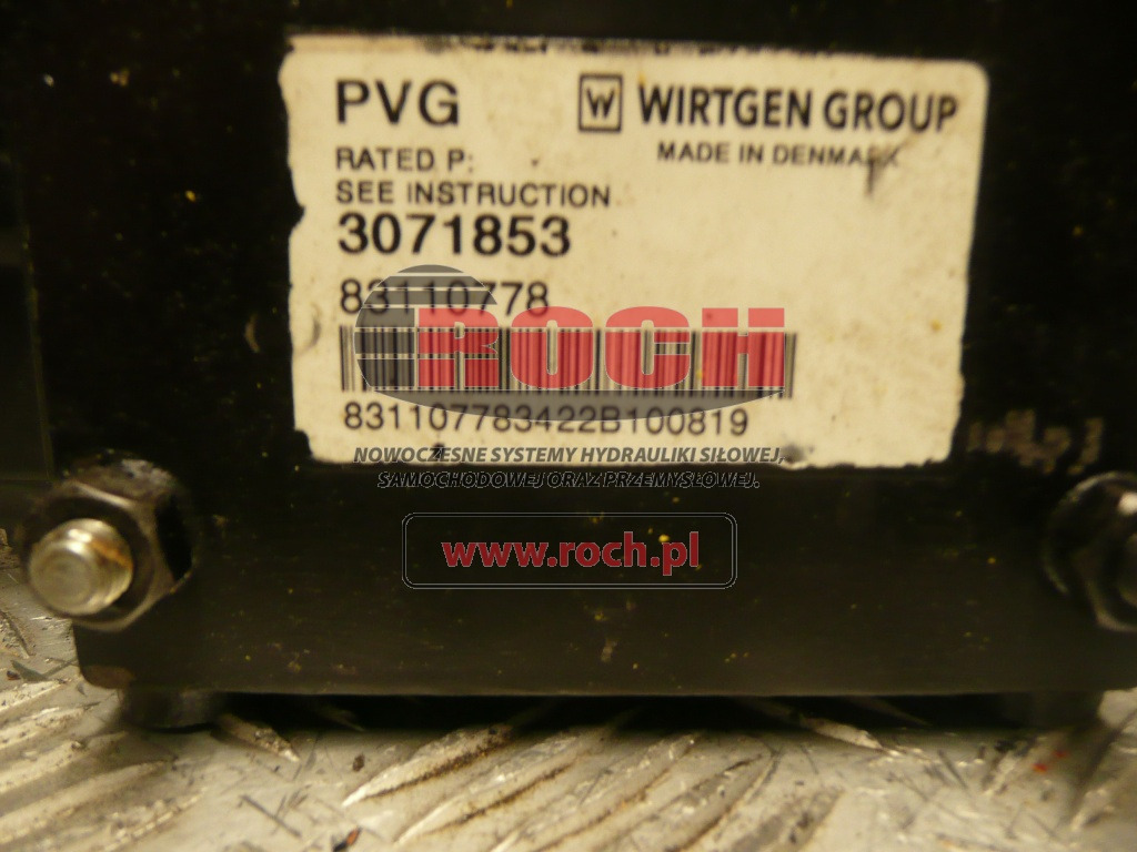 WIRTGEN PVG 3071853 83110778 - 1 SEKCYJNY + 11172734 11-32VDC - Zawór hydrauliczny: zdjęcie 1 WIRTGEN PVG 3071853 83110778 - 1 SEKCYJNY + 11172734 11-32VDC - Zawór hydrauliczny: zdjęcie 1