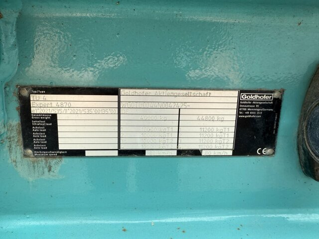 Goldhofer TU 4 EXPERT 4870 Tieflader Anhänger 44,8 T - Przyczepa niskopodwoziowa: zdjęcie 2 Goldhofer TU 4 EXPERT 4870 Tieflader Anhänger 44,8 T - Przyczepa niskopodwoziowa: zdjęcie 2