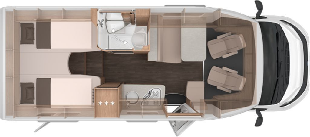 Knaus L!VE TI 650 MEG Platinum Selection Voll-LED -Fro - Kamper półintegra: zdjęcie 2 Knaus L!VE TI 650 MEG Platinum Selection Voll-LED -Fro - Kamper półintegra: zdjęcie 2