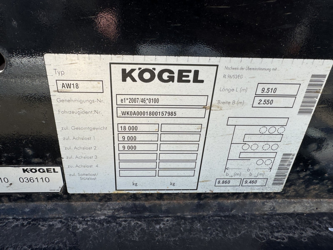 Kögel AW 18 AW 18 - Przyczepa kontenerowiec/ System wymienny: zdjęcie 2 Kögel AW 18 AW 18 - Przyczepa kontenerowiec/ System wymienny: zdjęcie 2