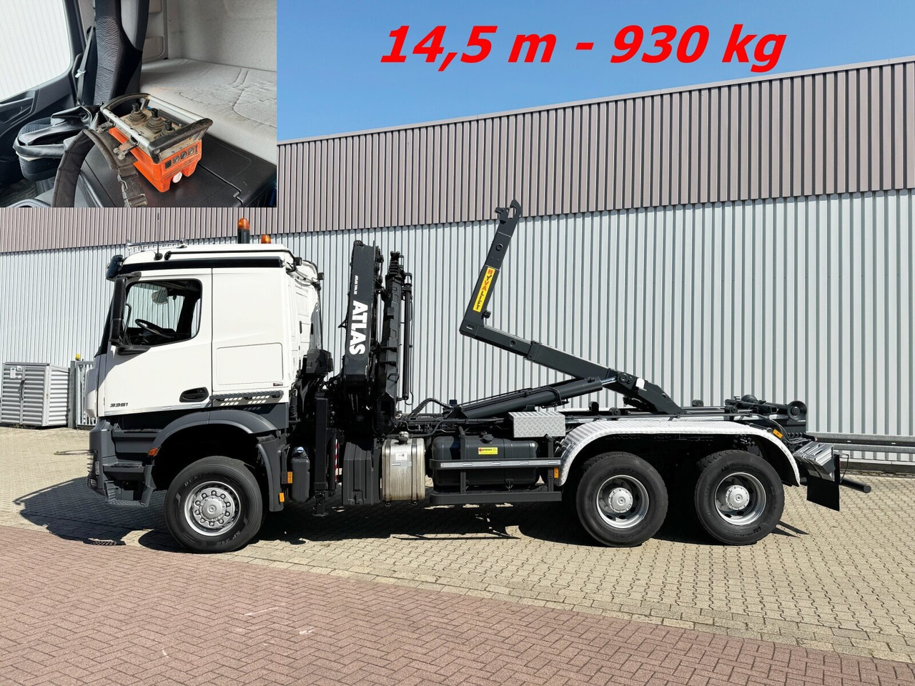 Mercedes-Benz Arocs 3351 AK 6x6 Arocs 3351 AK 6x6, Retarder, Navi, Grounder, Kran Atlas AK 190.2E, Funk - Ciężarówka hakowiec, Samochod ciężarowy z HDS: zdjęcie 1 Mercedes-Benz Arocs 3351 AK 6x6 Arocs 3351 AK 6x6, Retarder, Navi, Grounder, Kran Atlas AK 190.2E, Funk - Ciężarówka hakowiec, Samochod ciężarowy z HDS: zdjęcie 1