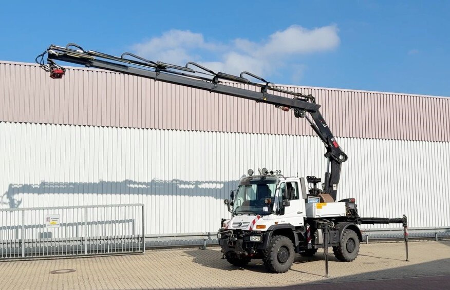 Unimog U400 4x4 U400 4x4, Frontzapfwelle, Heckkran Hiab XS 144-E4 HiDuo, Seilwinde, Funk - Dźwig samojezdny: zdjęcie 1 Unimog U400 4x4 U400 4x4, Frontzapfwelle, Heckkran Hiab XS 144-E4 HiDuo, Seilwinde, Funk - Dźwig samojezdny: zdjęcie 1