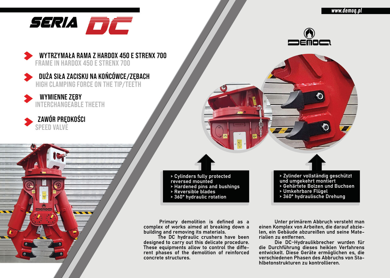 DEMOQ DC40 Hydraulic Demolition Crusher 3750 kg - Nożyce wyburzeniowe do Koparek: zdjęcie 2 DEMOQ DC40 Hydraulic Demolition Crusher 3750 kg - Nożyce wyburzeniowe do Koparek: zdjęcie 2