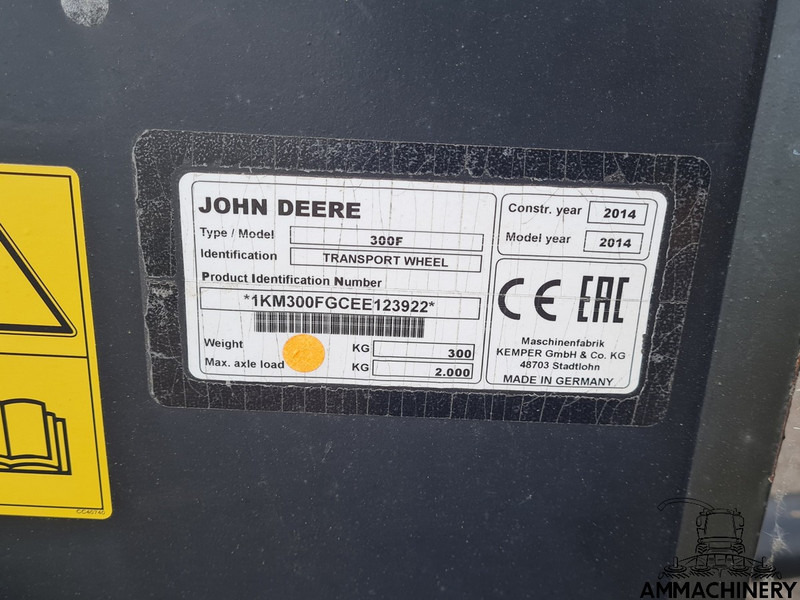 Kemper 390 PLUS support wheel - Sprzęt do sieczkarni: zdjęcie 4 Kemper 390 PLUS support wheel - Sprzęt do sieczkarni: zdjęcie 4