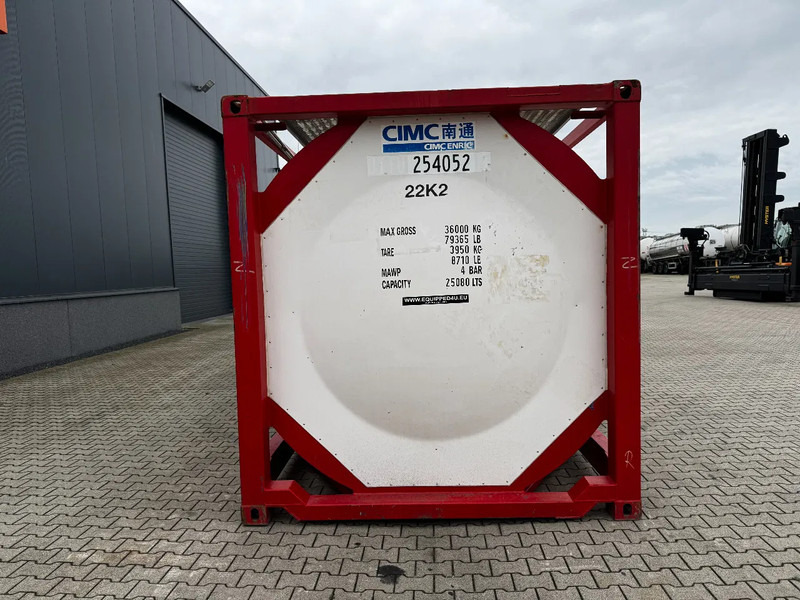 CIMC 20FT ISO, 25.080L / 1-COMP / 3 BAFFELS / T12 / 4 manholes / ADR valid until 02/2027 - Zbiornik magazynowy: zdjęcie 5 CIMC 20FT ISO, 25.080L / 1-COMP / 3 BAFFELS / T12 / 4 manholes / ADR valid until 02/2027 - Zbiornik magazynowy: zdjęcie 5