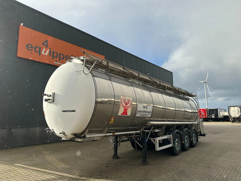 Feldbinder LEBENSMITTEL / LEVENSMIDDELEN FOOD / 33.500L / 3-COMP / PUMPE / INOX / NL-trailer / APK: 07-2026 - Naczepa cysterna: zdjęcie 1 Feldbinder LEBENSMITTEL / LEVENSMIDDELEN FOOD / 33.500L / 3-COMP / PUMPE / INOX / NL-trailer / APK: 07-2026 - Naczepa cysterna: zdjęcie 1