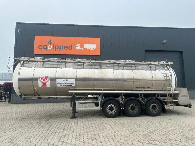 Feldbinder LEVENSMIDDELEN / FOOD / LEBENSMITTEL / 33.500L / 3-COMP / POMP / NL-trailer / APK: 09-2026, 10x beschikbaar - Naczepa cysterna: zdjęcie 2 Feldbinder LEVENSMIDDELEN / FOOD / LEBENSMITTEL / 33.500L / 3-COMP / POMP / NL-trailer / APK: 09-2026, 10x beschikbaar - Naczepa cysterna: zdjęcie 2